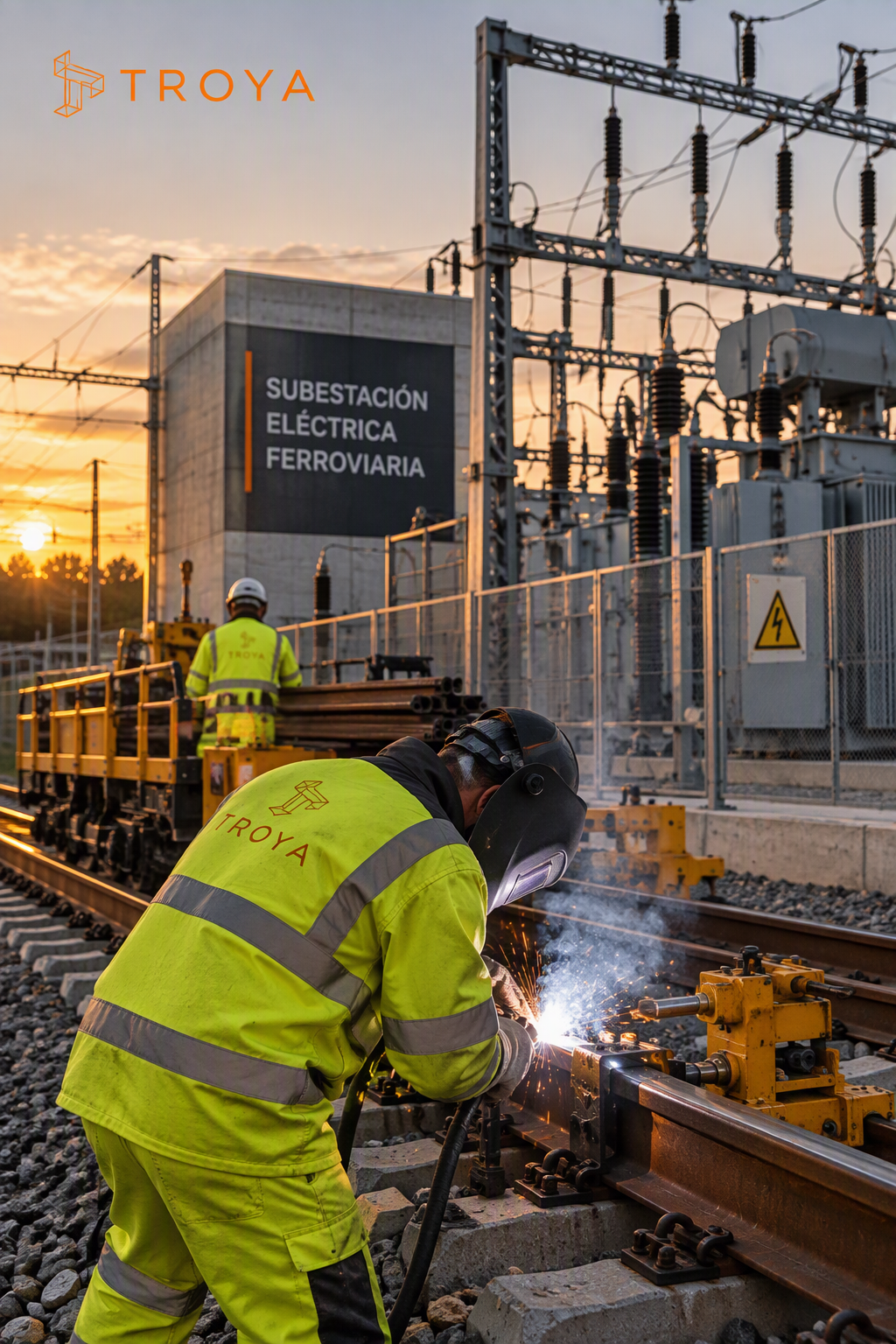 Subestaciones y soldaduras en infraestructura ferroviaria